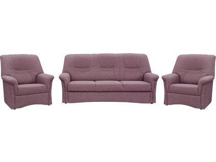 AMARILA 3R+1+1 (ADENA 3R+1+1) rozkládací  - látka JZ10 vínová  kolekce "FN" (K250)