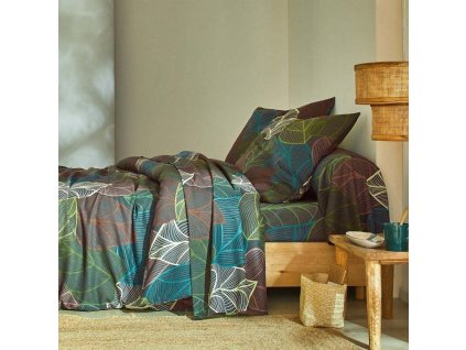 Povlečení Elsa s motivem listí, polycoton (Velikost povlak na polštář 65x65 cm)