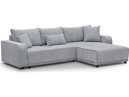 PIREUS UNI -sedací souprava - látka SVĚTLE ŠEDÁ -POSO 55 - kolekce "MRS"(PRIMO L= 2 BALÍKY)(K250)NOVINKA