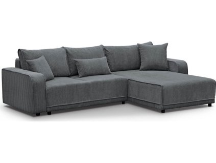 PIREUS UNI -sedací souprava - látka TMAVĚ ŠEDÁ -POSO 60 - kolekce "MRS"(PRIMO L= 2 BALÍKY)(K250)NOVINKA