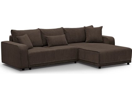 PIREUS UNI -sedací souprava - látka HNĚDÁ -POSO 06 - kolekce "MRS"(PRIMO L= 2 BALÍKY)(K250)NOVINKA