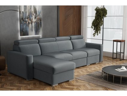 Sedací souprava Petrit I levá Paros tmavě šedá