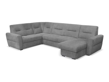AMELIE U-LEVÁ -2BZP+ROH+3BBZF+OTTB, rohová sedací souprava, látka ŠEDÁ Matana 04(ANNE=4balíky)kolekce "MP" (K250-Z) NOVINKA