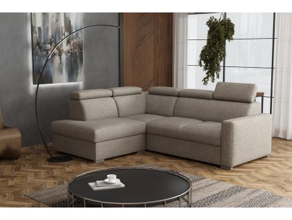 Sedací souprava Petrit II levá Aragon hnědošedá