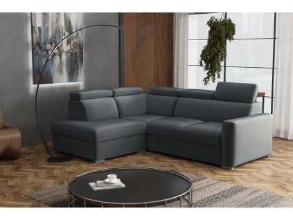 Sedací souprava Petrit II levá Paros tmavě šedá