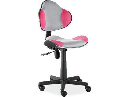 Q-G2 - kancelářská židle (dětská) růžová/šedá (OBRQG2RSZ) kolekce  (S) (K150-E)