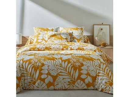 Povlečení Paddy s potiskem listů, bavlna (Velikost povlak na polštář 63x63 cm)