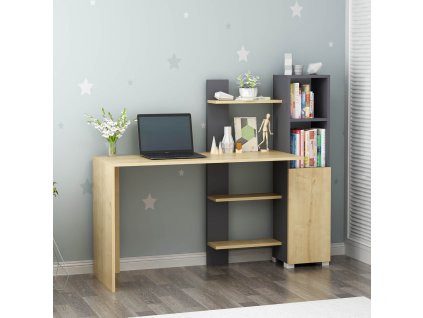 caribic pracovni stul s regalem dub antracit 7nnt1wqgxz0s0squ