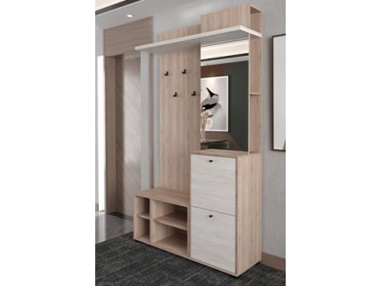 LUCIE 2 - UNI L/P předsíň komplet, lamino DUB SAN REMO/ BOROVICE BÍLÁ (LOUISE II )(UG) (K150)NOVINKA