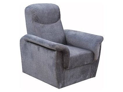 PALERMO - křeslo látka GRAFITOVÁ Vogue 16 (FE) kolekce - "E" (K250)NOVÁ LÁTKA