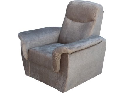 PALERMO - křeslo látka hnědá Vogue 05 (FE) kolekce - "E" (K250)NOVÁ LÁTKA