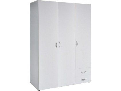 Skříň BASE 3D2Z šatní, 120cm (Varianta bílá)