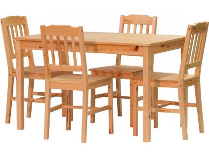 Jídelní set PINETA 1+4 (Odstín borovice)