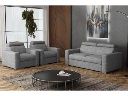 Sedací souprava Petrit 3+1+1 Aragon šedá