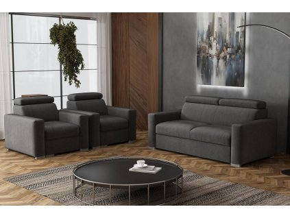 Sedací souprava Petrit 3+1+1 Kronos šedá