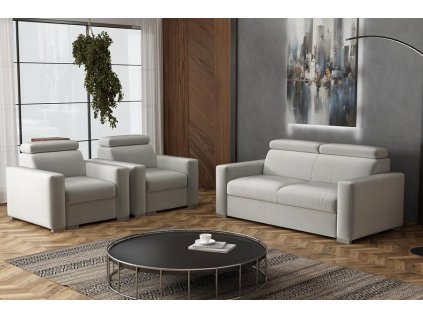 Sedací souprava Petrit 3+1+1 Paros světle šedá