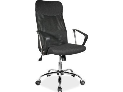 QUADRO 025 - kancelářská židle černá textílie / černá (OBRQ025MC) (S) (K150-E)