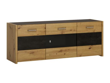 ASINARA (AVILES) - TV STOLEK 3 dvíka - dub artisan/šedočerná (AVLF03) (W)**** VÝPRODEJ