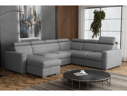 Sedací souprava Petrit U levá Aragon šedá