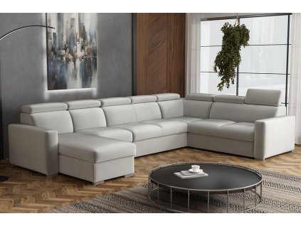 Sedací souprava Petrit U1 levá Paros světle šedá