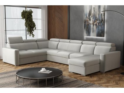 Sedací souprava Petrit U1 pravá Paros světle šedá