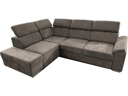 DOMINO Levá - sedací souprava látka WIND 21 - hnědá (W35+1P+Rr+2FB) - kolekce "E" (D) (K250) NOVINKA