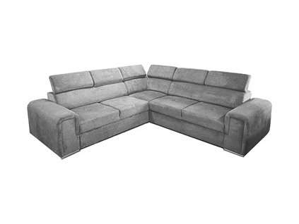 MADERA I Uni - sedací souprava látka ARAGON 90 - šedá ( (B)2F+Rr+2P(B) ) - kolekce "E" (D) (K250) NOVINKA