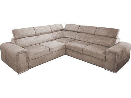 MADERA I Uni - sedací souprava látka ARAGON 20 - hnědá ( (B)2F+Rr+2P(B) ) - kolekce "E" (D) (K250) NOVINKA