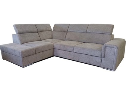 MADERA II Levá - sedací souprava látka ARAGON 20 - hnědá (W35+1P+Rr+2FB) - kolekce "E" (D) (K250) NOVINKA