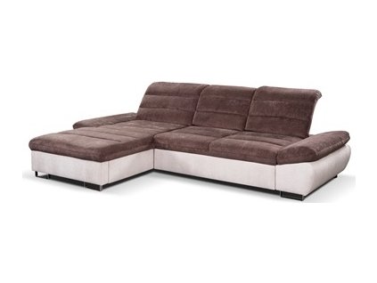 ROMANTIKA KLASIK (ROMA) OSBL-3FBP -Levá - sedací souprava, látka SMETANOVÁ/ČOKOLÁDOVÁ MISTERIO 03/MISTERIO 99 - kolekce (ST) - (K250) NOVÁ LÁTKA