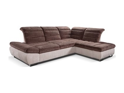 ROMANTIKA MAXI roh s opěrkou (ROMA) 3FBL- OSP- pravá sedací souprava,látka SMETANOVÁ/ČOKOLÁDOVÁ korpus MISTERIO 03 /sedák, opěrák MISTERIO 99 - kolekce (ST) - "STA" (K250) NOVÁ LÁTKA