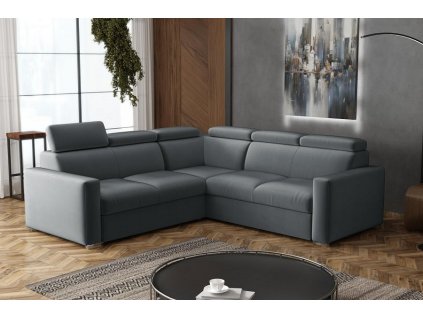 Sedací souprava Petrit IV UNI Paros tmavě šedá