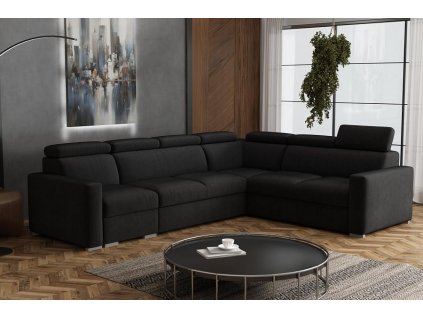 Sedací souprava Petrit V pravá Kronos černá