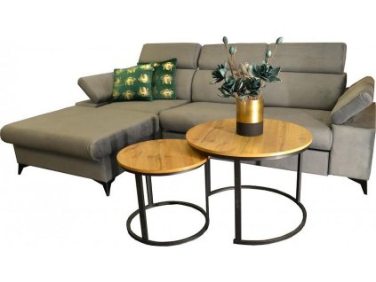 Sedací souprava Apolena levá šedá