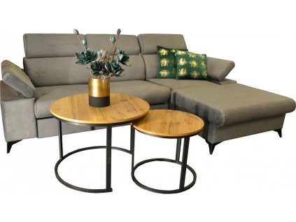 Sedací souprava Apolena pravá šedá