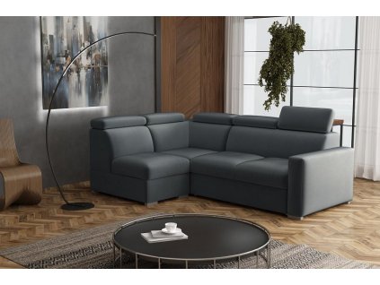 Sedací souprava Petrit VI levá Paros tmavě šedá