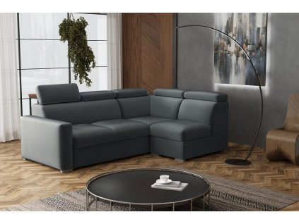 Sedací souprava Petrit VI pravá Paros tmavě šedá