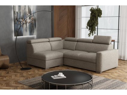 Sedací souprava Petrit VII levá Aragon hnědošedá