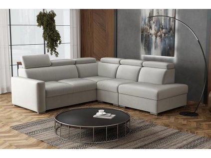 Sedací souprava Petrit VIII pravá Paros světle šedá