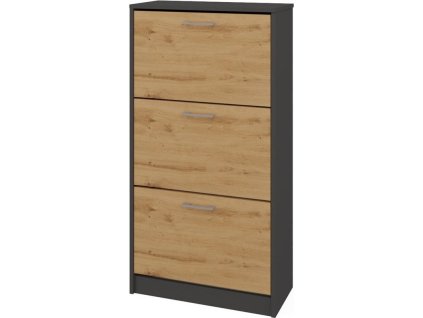 Botník Pura antracit/dub artisan