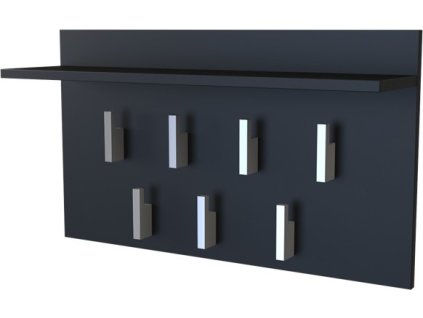 Nástěnný věšák Modis 2F černá