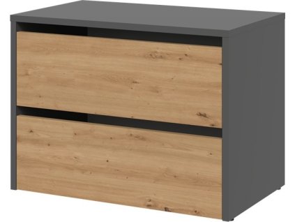 Botník Modis 1 antracit/dub artisan