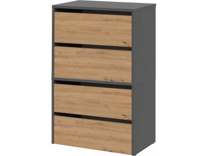 Botník Modis X2 antracit/dub artisan