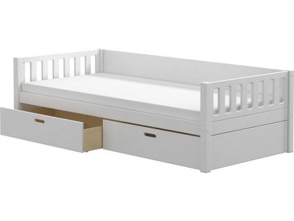 Postel s úložným prostorem Viggo bílá