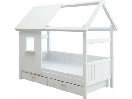 Postel 1/2 domeček s úl. prostorem Romantic 451 bílá