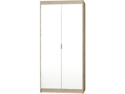 Skříň Enja 2D/2 zrcadla dub sonoma