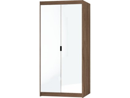 Skříň Enja 2D/2 zrcadla dub lefkas