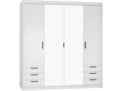 Skříň Enja 4D6S se zrcadlem bílá