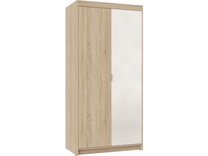 Skříň Enja 2D/1 zrcadlo dub sonoma