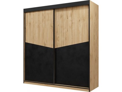 Skříň Asim R1 dub/černá